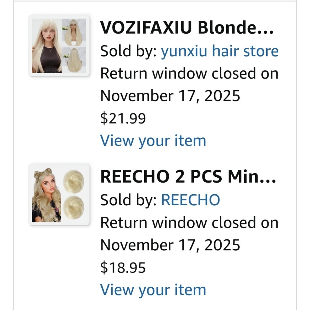 Blonde Clip On Hair Buns And Wig - Picture 9 of 9
